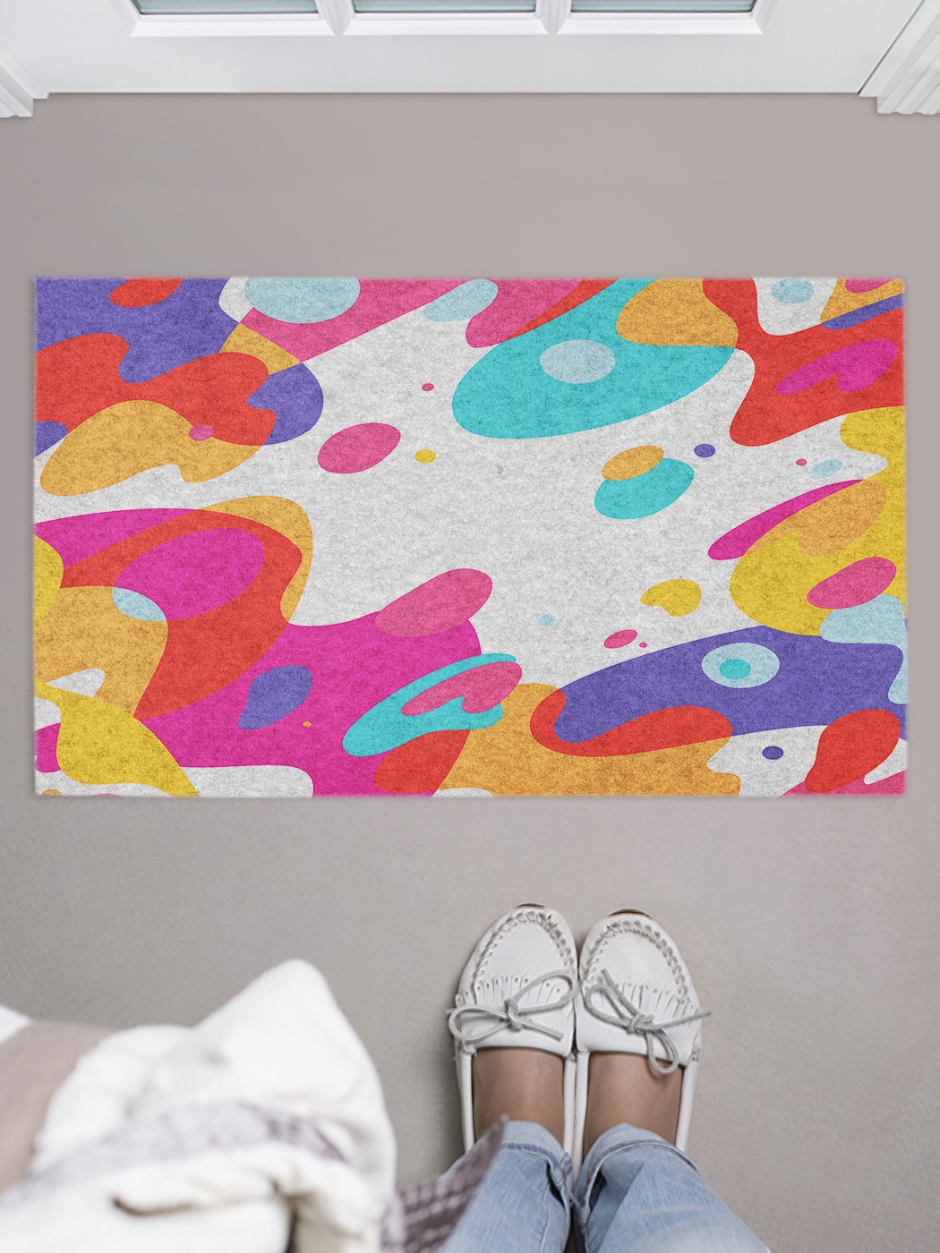 

Придверный коврик в прихожую для обуви, на резиновой основе, 75x45 см door_41158 JoyArty