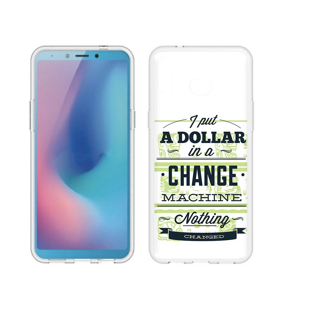 

Чехол MyPads Tocco для Samsung Galaxy A6s доллар надпись (PT123850.597.336), Прозрачный, Tocco