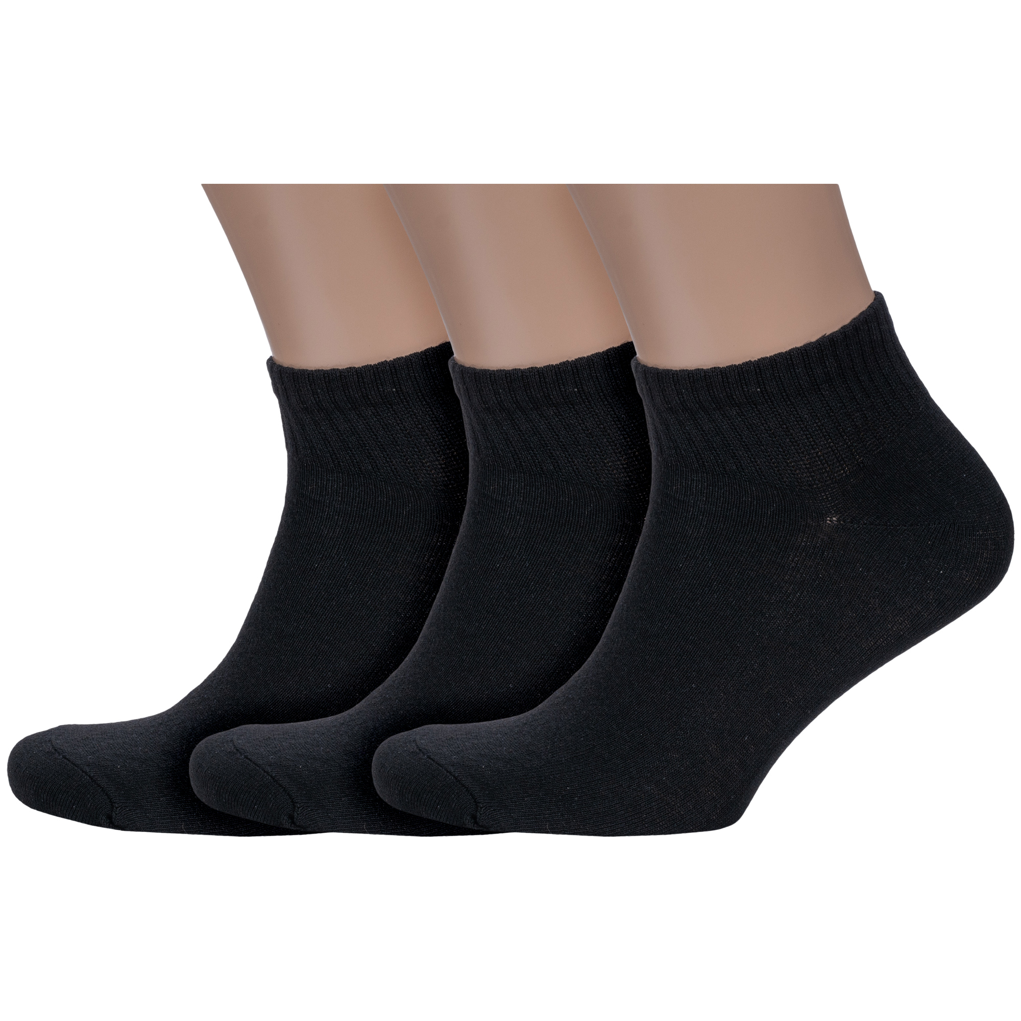 Комплект носков мужских VASILINA 3-3С3509 черных 23-25