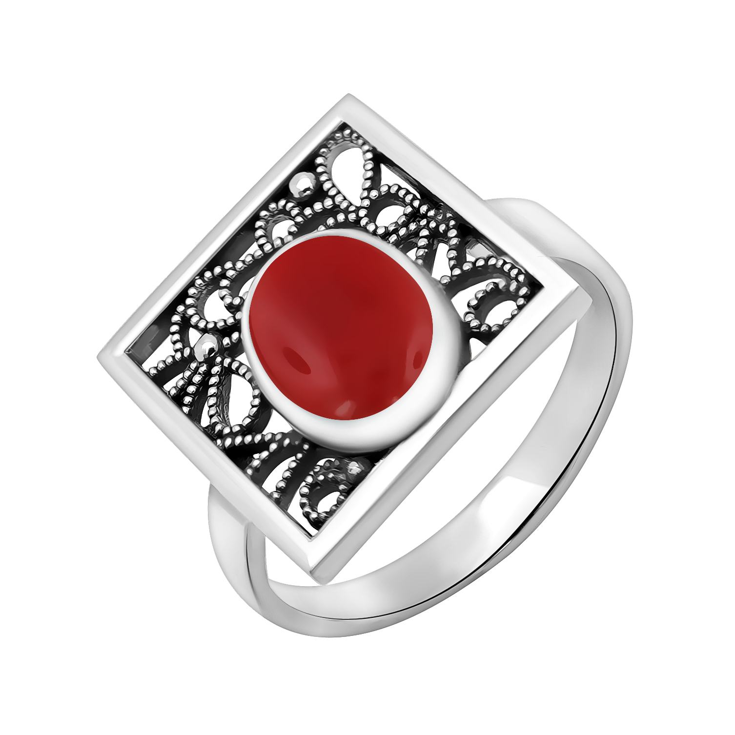 

Кольцо из серебра р. 18,5 ЯХОНТ Золотой 261350, агат, 261350