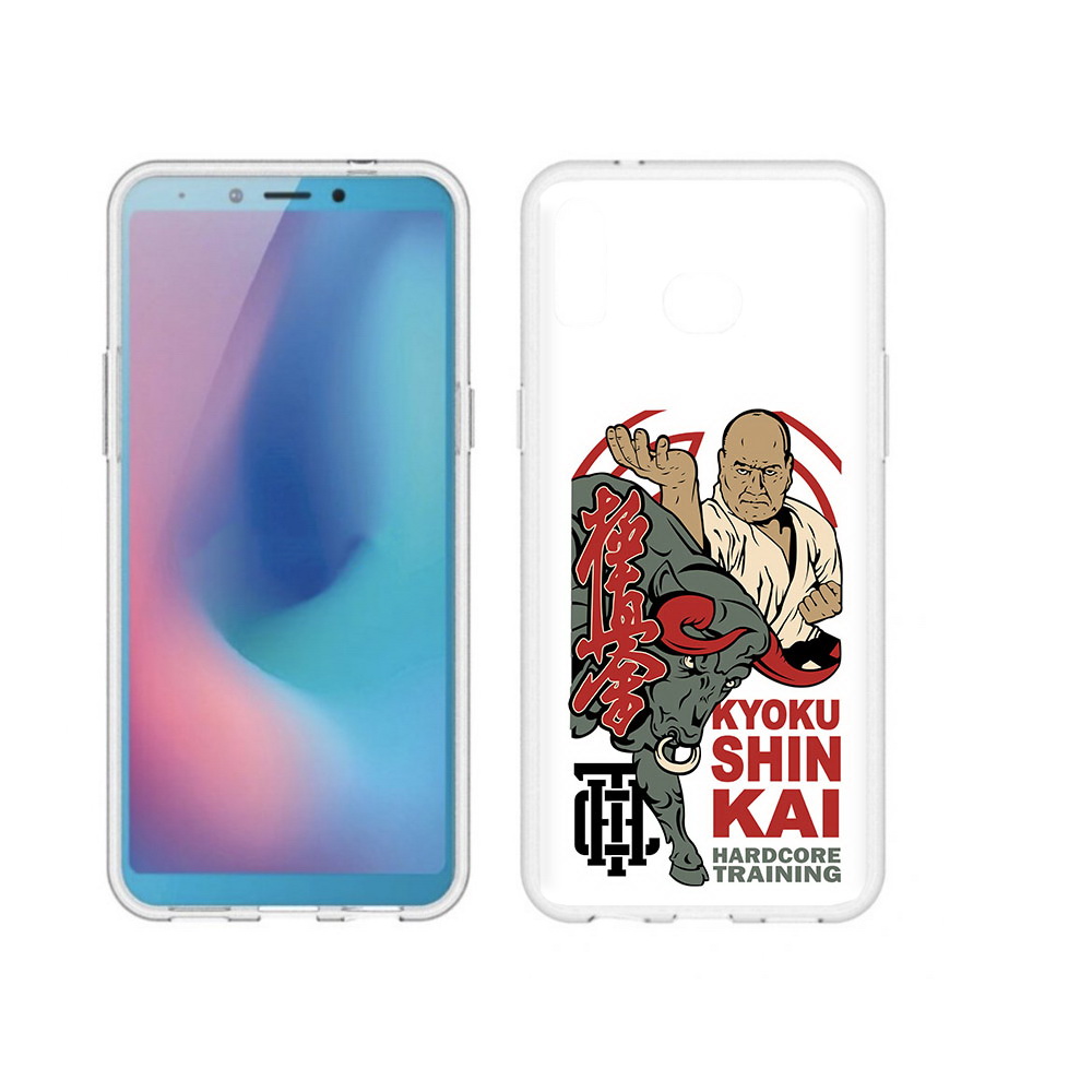 

Чехол MyPads Tocco для Samsung Galaxy A6s единоборства рисунок (PT123850.597.343), Прозрачный, Tocco