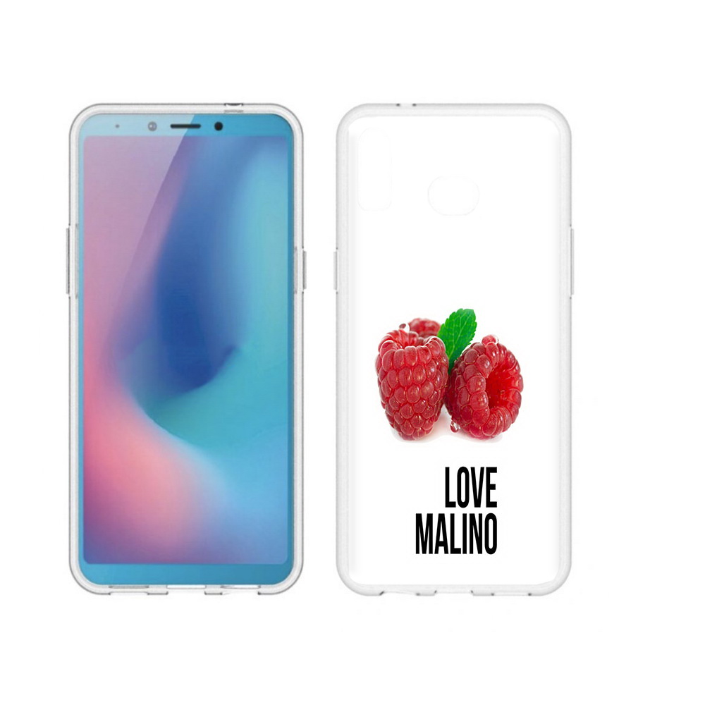 

Чехол MyPads Tocco для Samsung Galaxy A6s Бренд лове малино (PT123850.597.36), Прозрачный, Tocco