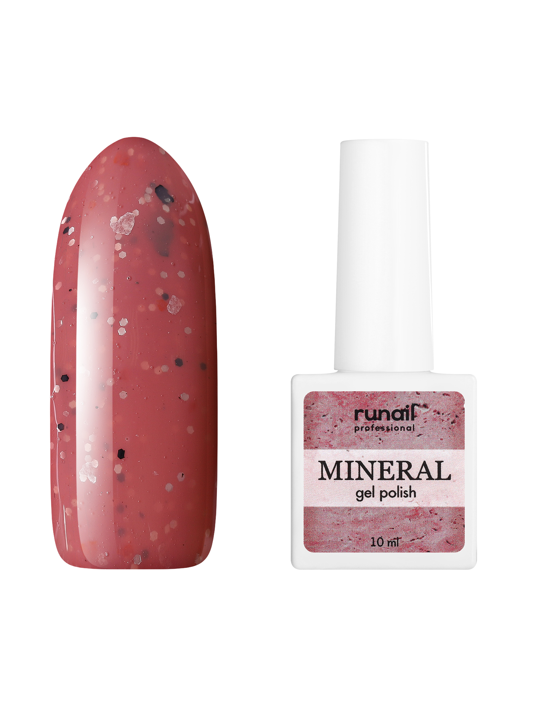 

Гель-лак ruNail Mineral №7283, Красный, Mineral (ruNail)