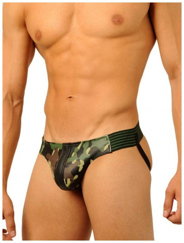 фото Кожаные камуфляжные джоки fist leather jock camo xl