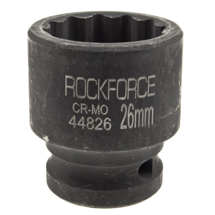 

Головка Торцевая 1/2" 26Мм 12-Ти Гранная Ударная L=43Мм Rockforce ROCK FORCE арт. RF-44826