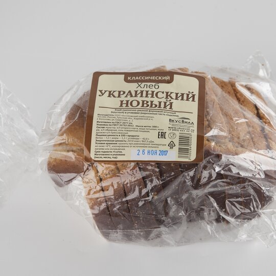

Хлеб серый ВкусВилл Украинский 300 г, Украинский