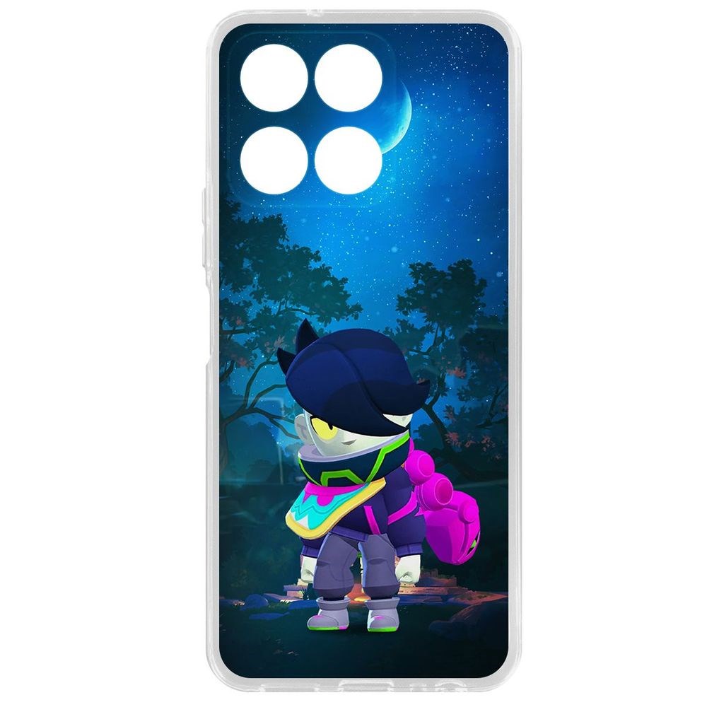 

Чехол-накладка Krutoff Clear Case Brawl Stars-Орочи Эдгар для Honor X6a, Прозрачный