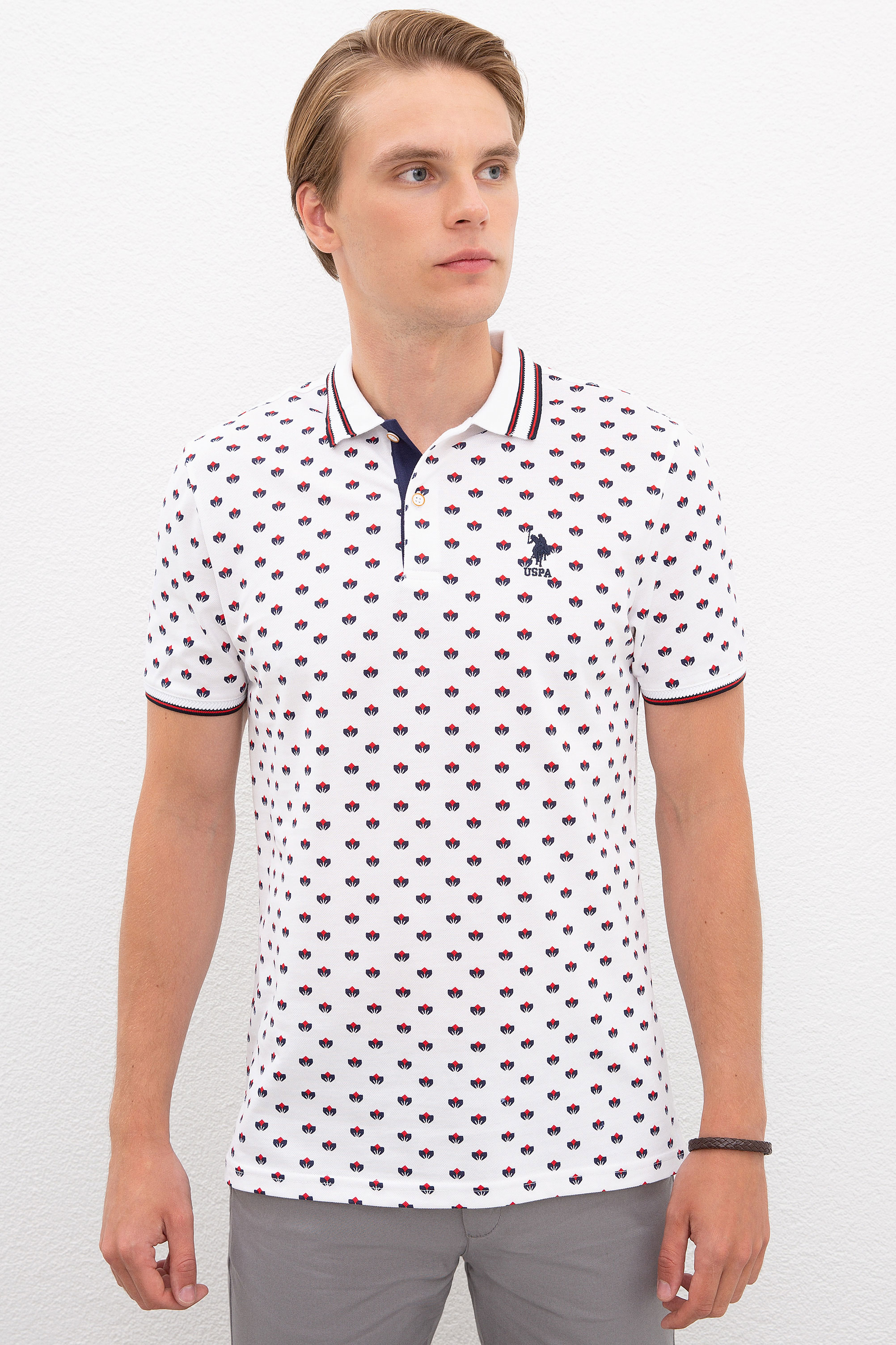 

Футболка мужская U.S. POLO Assn. G081SZ0110MARCOS белая S, G081SZ0110MARCOS