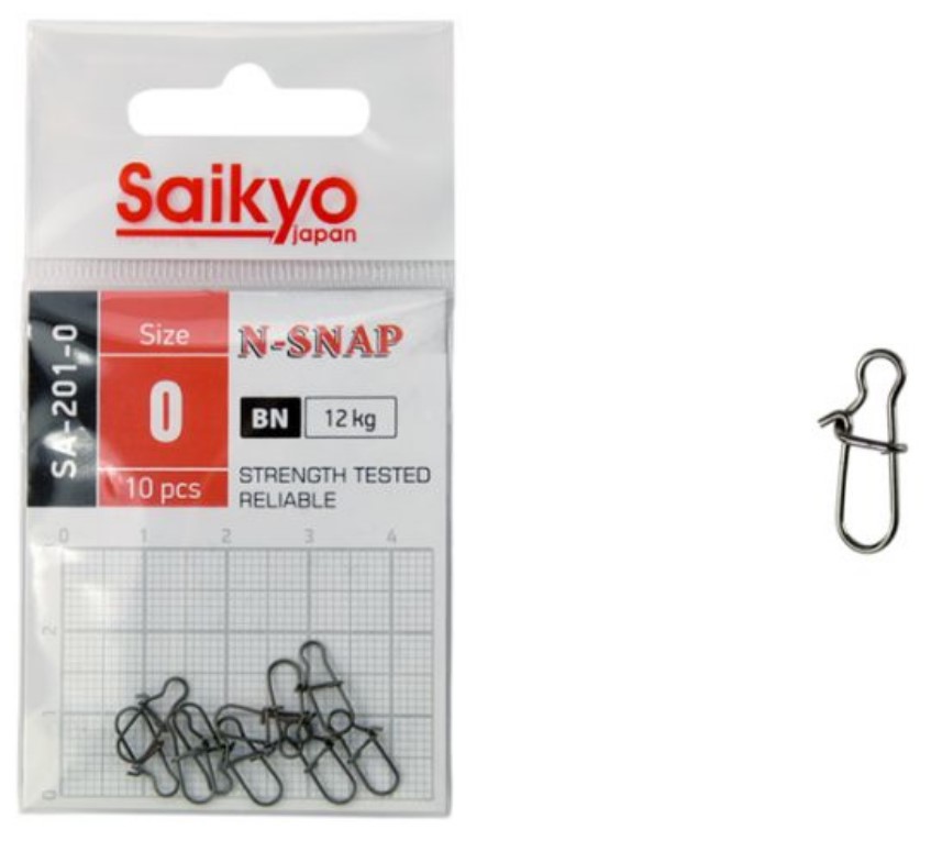 

Застежка Saikyo SA-201-2 ( 1 упк. по 10шт.), Серебристый, SA-201-2