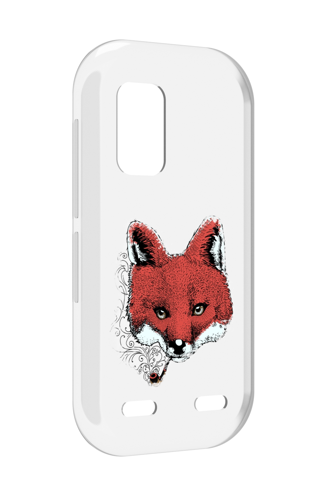 

Чехол MyPads Лис с трубкой для UleFone Armor X10 / X10 Pro, Прозрачный, Tocco