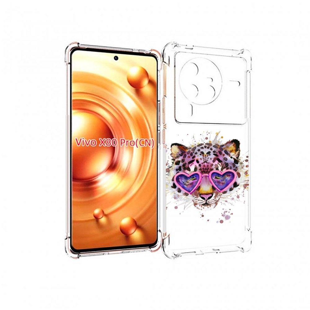 

Чехол MyPads модный леопард для Vivo X80 Pro, Прозрачный, Tocco