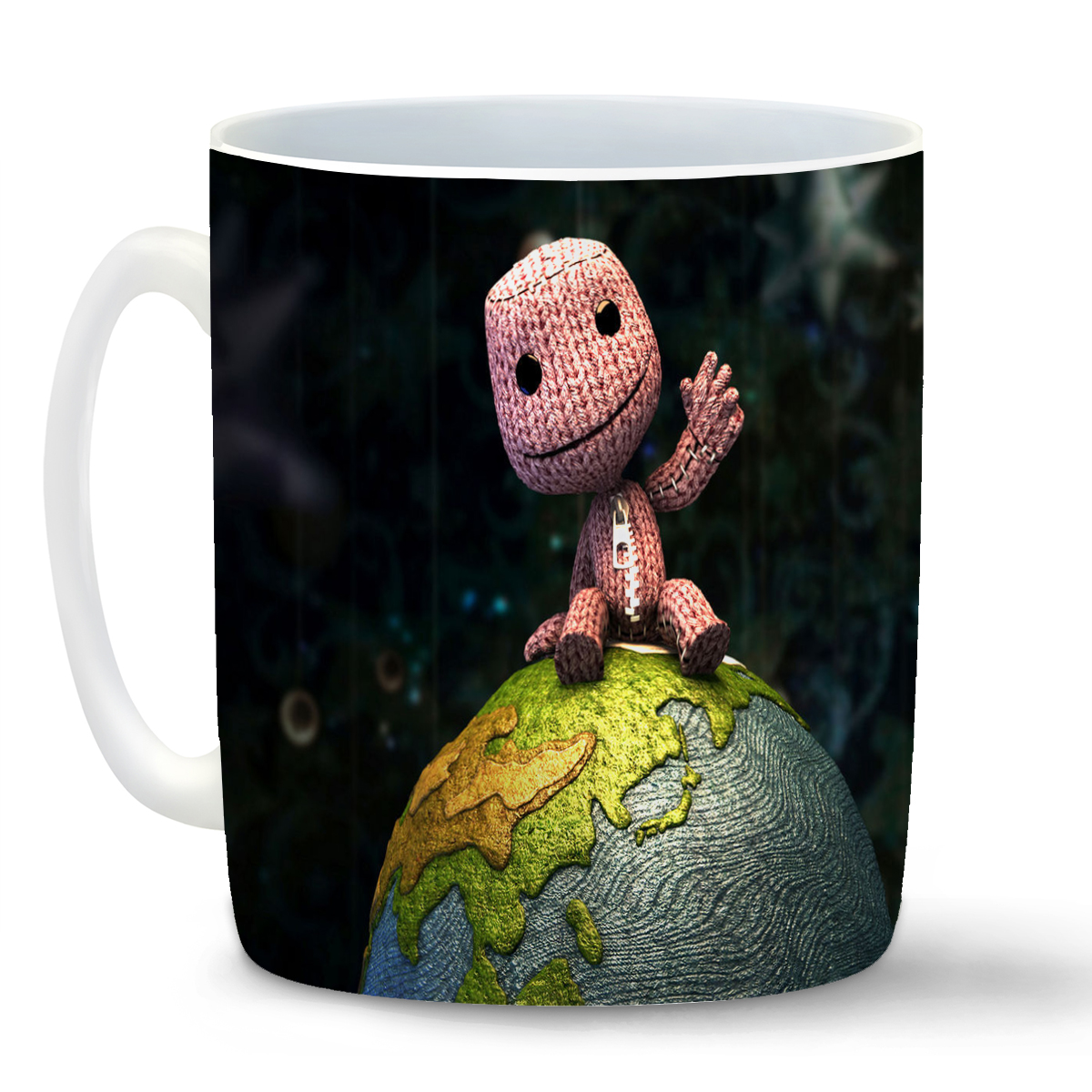 

Кружка CoolPodarok little big planet Персонаж на глобусе