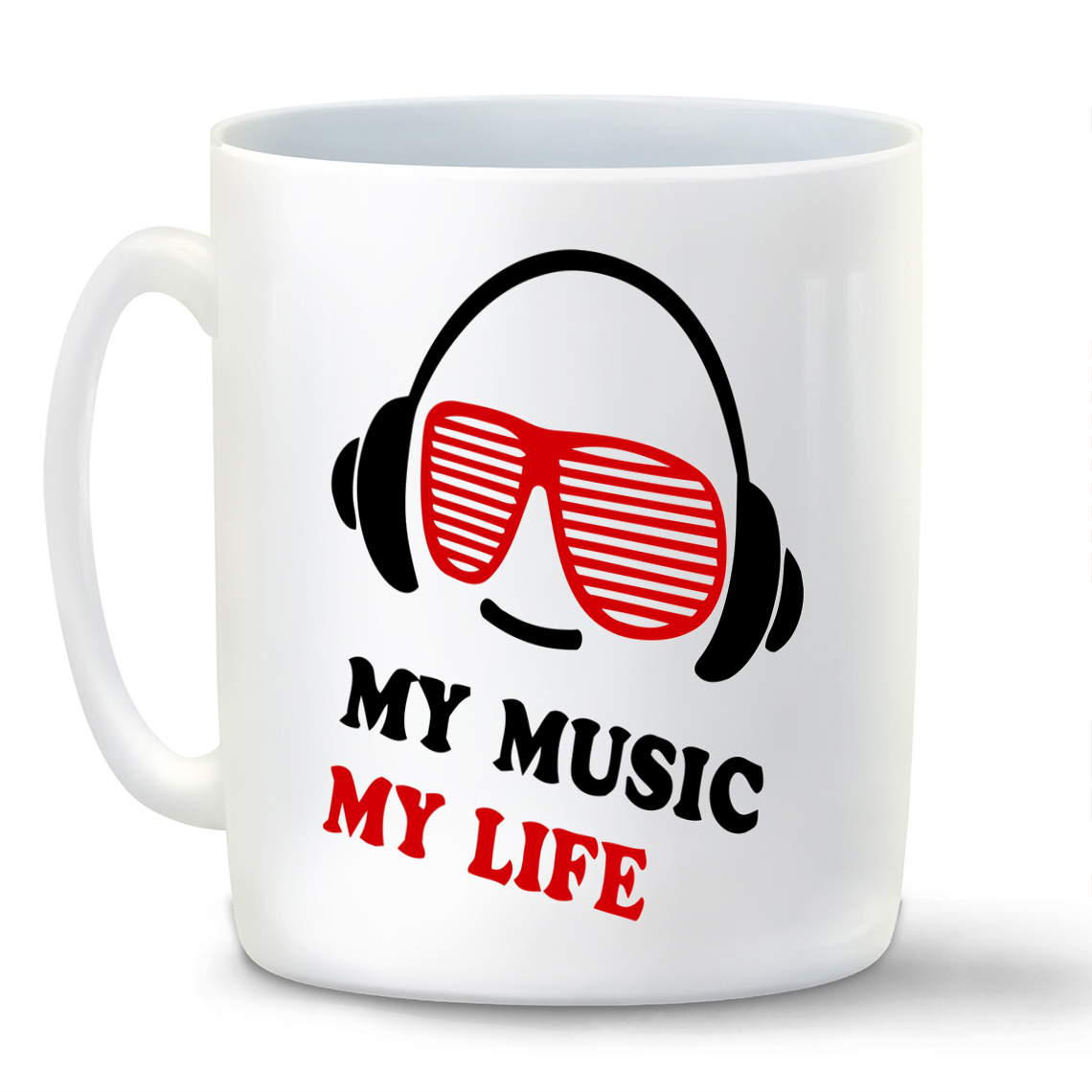 

Кружка CoolPodarok My music My life Моя музыка моя жизнь