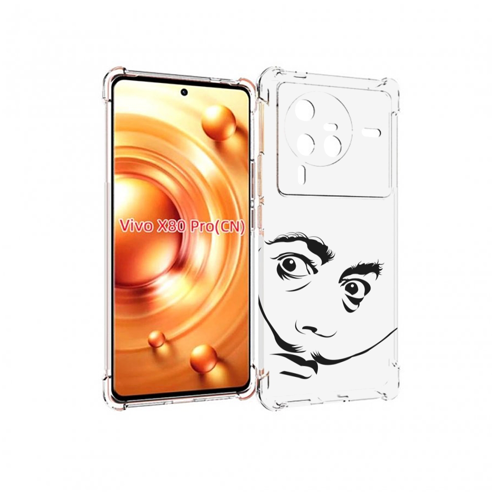 

Чехол MyPads мужчина с длинными усами для Vivo X80 Pro, Прозрачный, Tocco