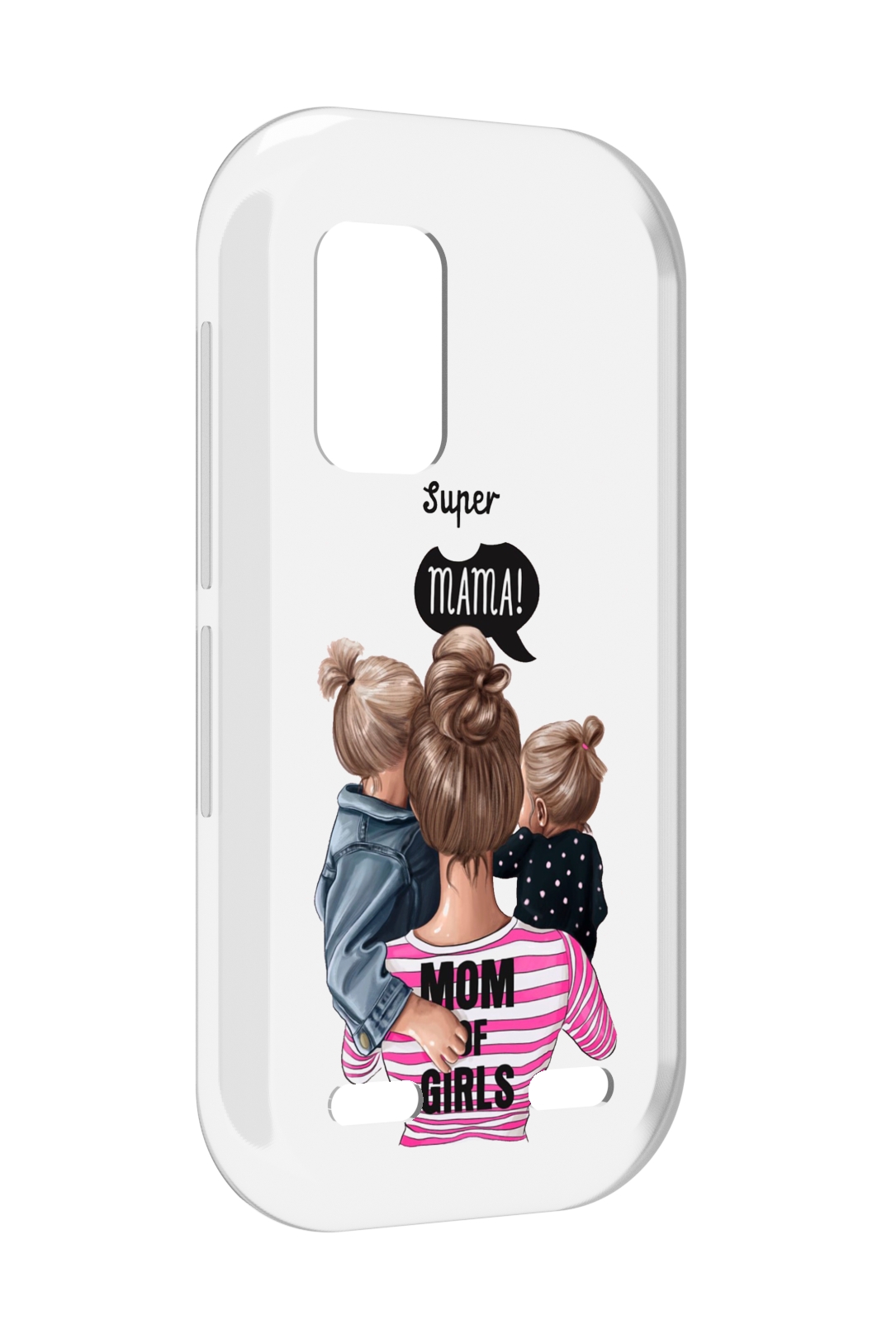 

Чехол MyPads Мама-девочек женский для UleFone Armor X10 / X10 Pro, Прозрачный, Tocco
