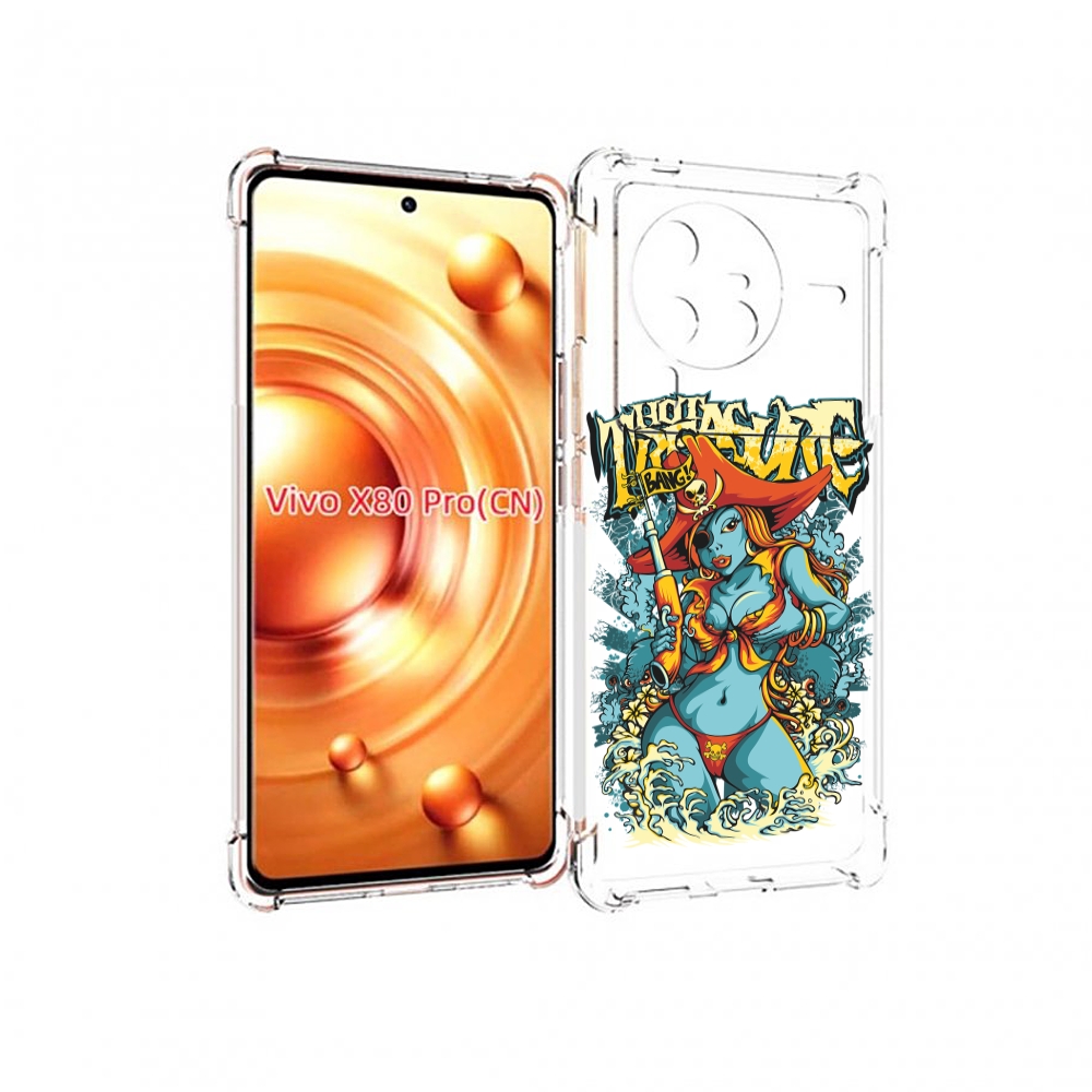 

Чехол MyPads нарисованная синяя девушка комикс для Vivo X80 PRO, Прозрачный, Tocco
