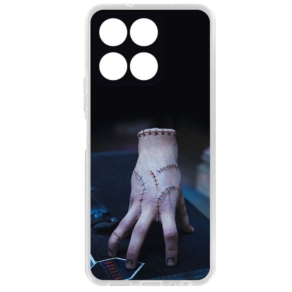

Чехол-накладка Krutoff Clear Case Уэнсдей Аддамс - Вещь для Honor X6a, Прозрачный