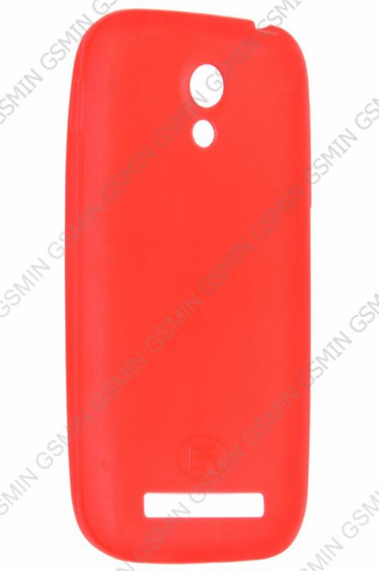 

Чехол силиконовый для Fly IQ 4404 Spark TPU (Transparent Red), Прозрачный;красный