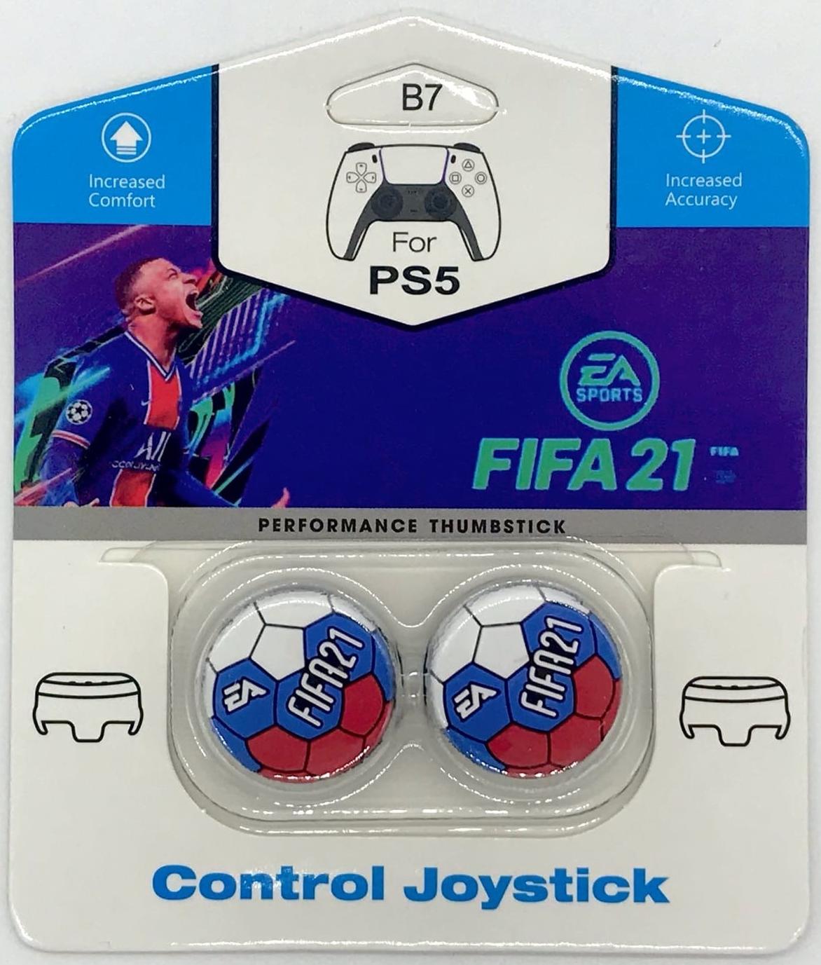 Накладки на стики для геймпада DualSense CQC FIFA 2021\B7 (2 шт) (PS5)