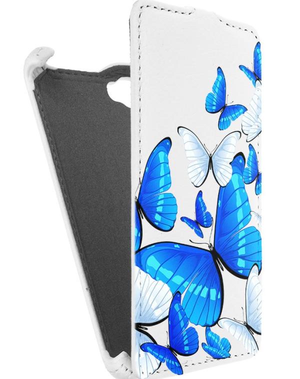 

Кожаный чехол для Fly IQ 4409 Era Life 4 Quad Armor Case (Белый) (Дизайн 11/11)