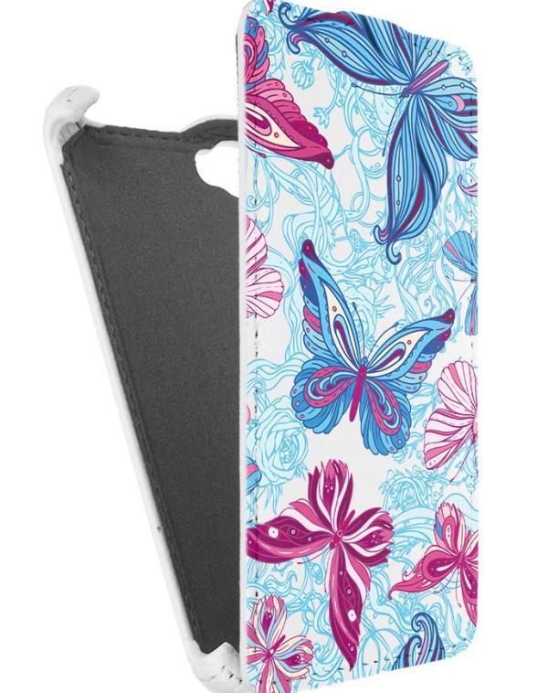 

Кожаный чехол для Fly IQ 4409 Era Life 4 Quad Armor Case (Белый) (Дизайн 12/12)