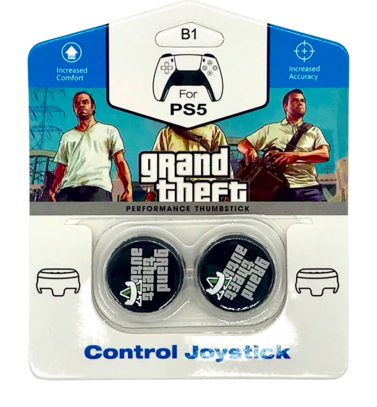 

Накладка на стик для геймпада CQC Grand Theft AutoB1-1 для Playstation 5, Разноцветный, CQC Grand Theft Auto\B1-1