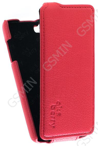 

Кожаный чехол для Fly IQ 4409 Era Life 4 Quad Aksberry Protective Flip Case (Красный)