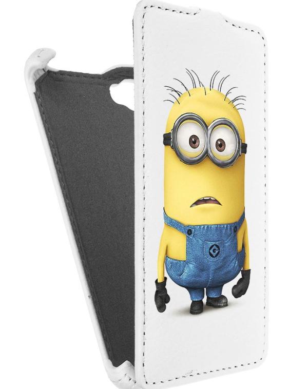 

Кожаный чехол для Fly IQ 4409 Era Life 4 Quad Armor Case (Белый) (Дизайн 10/10)