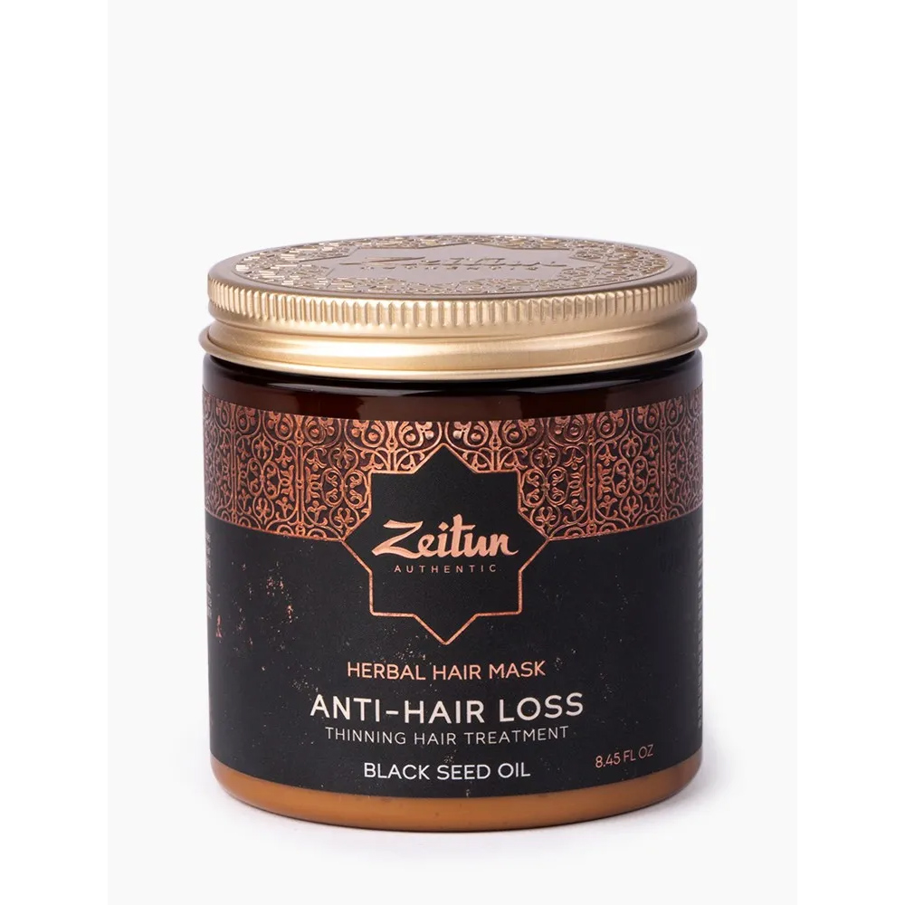 Фито-Маска Zeitun укрепляющая, против выпадения волос, с маслом черного тмина, 250 мл