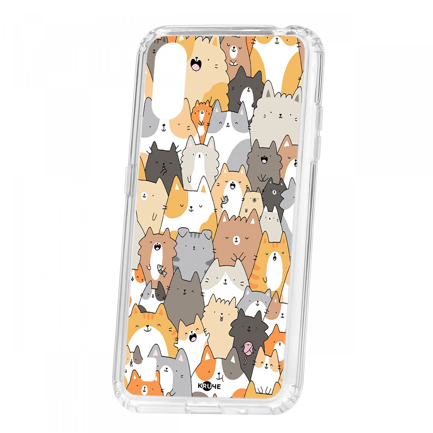 фото Чехол-накладка samsung galaxy a01/a015 kruche print котики кruче