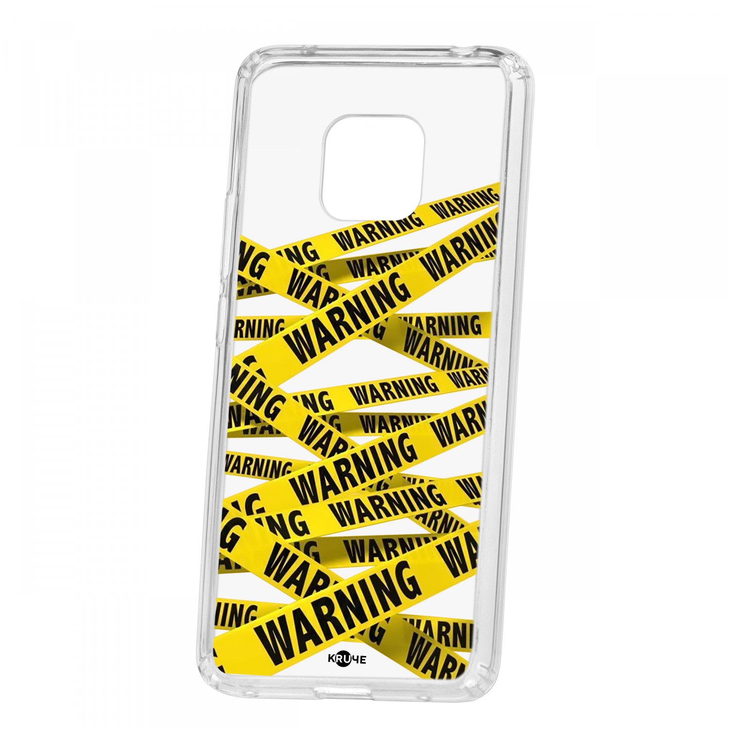 фото Чехол-накладка huawei mate 20 pro kruche print warning кruче