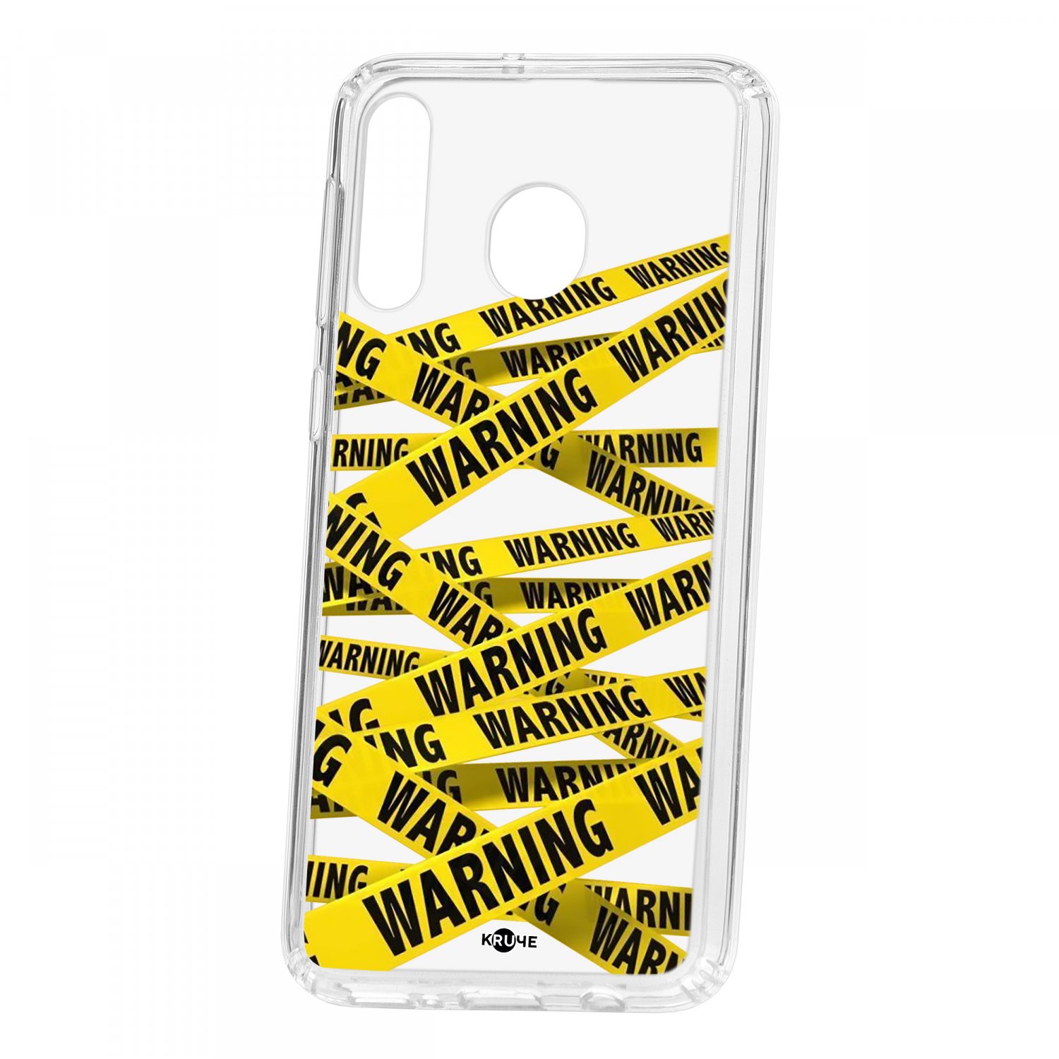 фото Чехол-накладка samsung galaxy m30 kruche print warning кruче