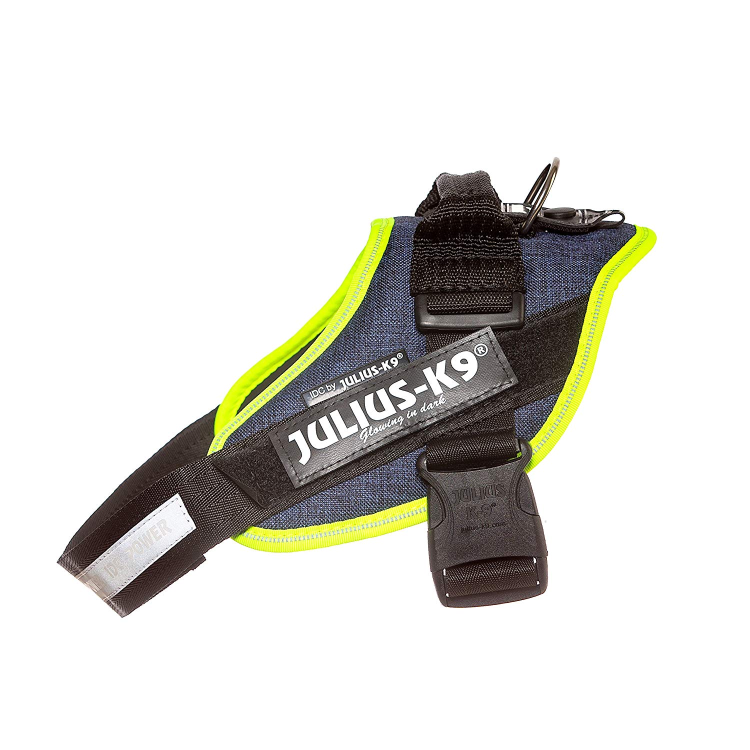 фото Шлейка для собак julius-k9 idc®-powerharness 1, полиэстер, синий, зеленый