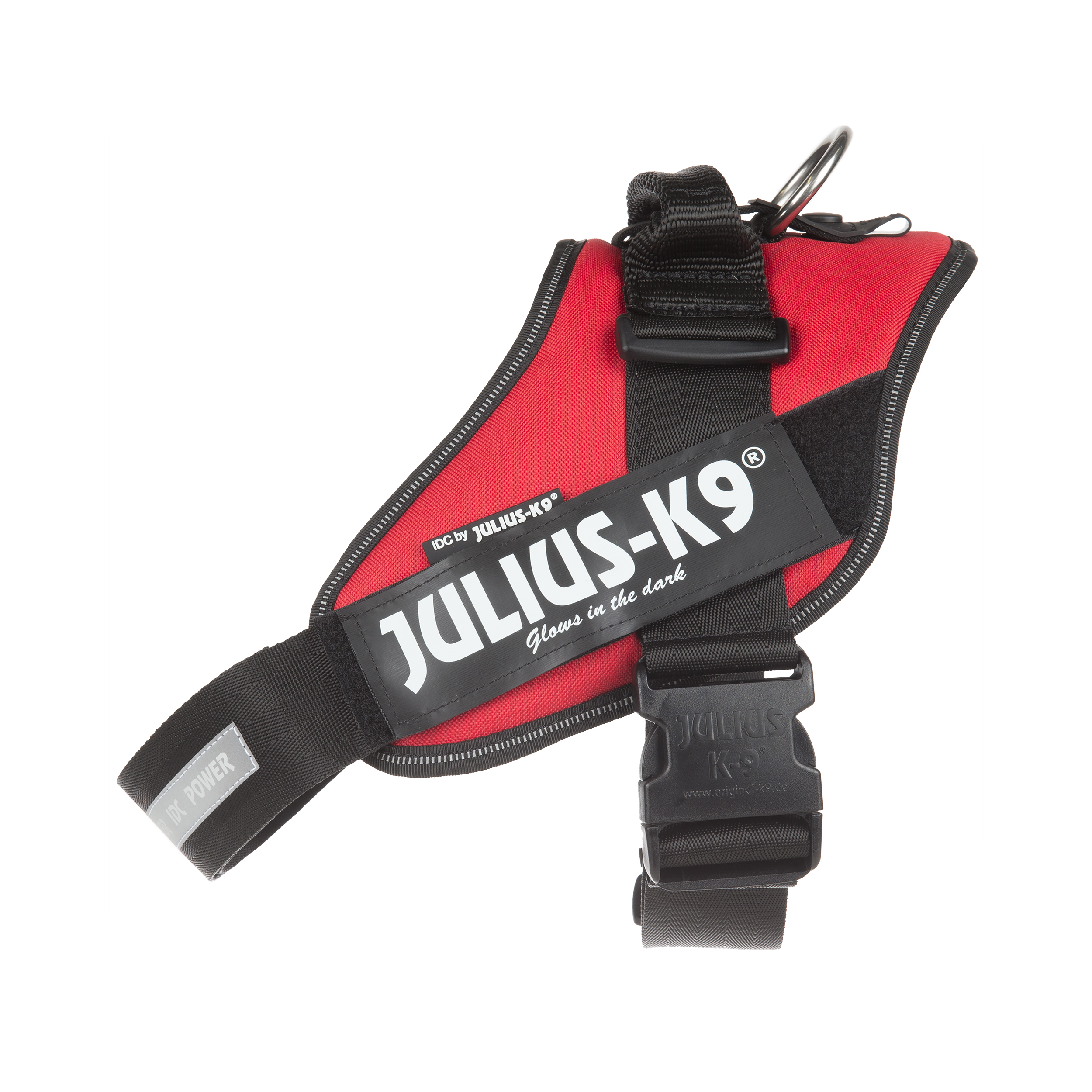 Шлейка для собак Julius-K9 IDC®-Powerharness 3, полиэстер, красный, 82-115см/ 40-70кг