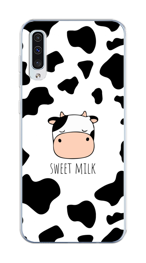 

Чехол на Samsung Galaxy A50/A30S "Sweet milk", Розовый;белый;черный, 27750-1