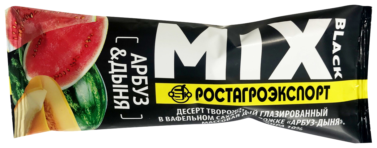 

Десерт творожный Ростагроэкспорт арбуз-дыня 10% 35 г