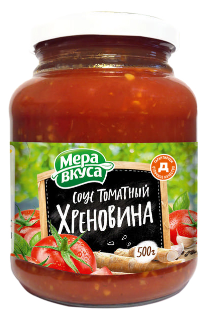 Соус Мера вкуса Хреновина томатный, 500 г