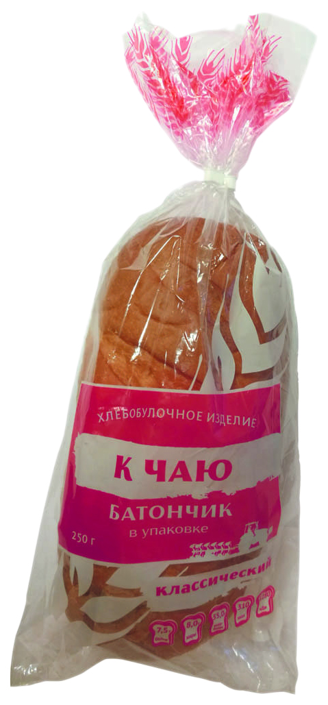 

Хлеб белый Хлебная Мануфактура К чаю классический 250 г, К чаю классический