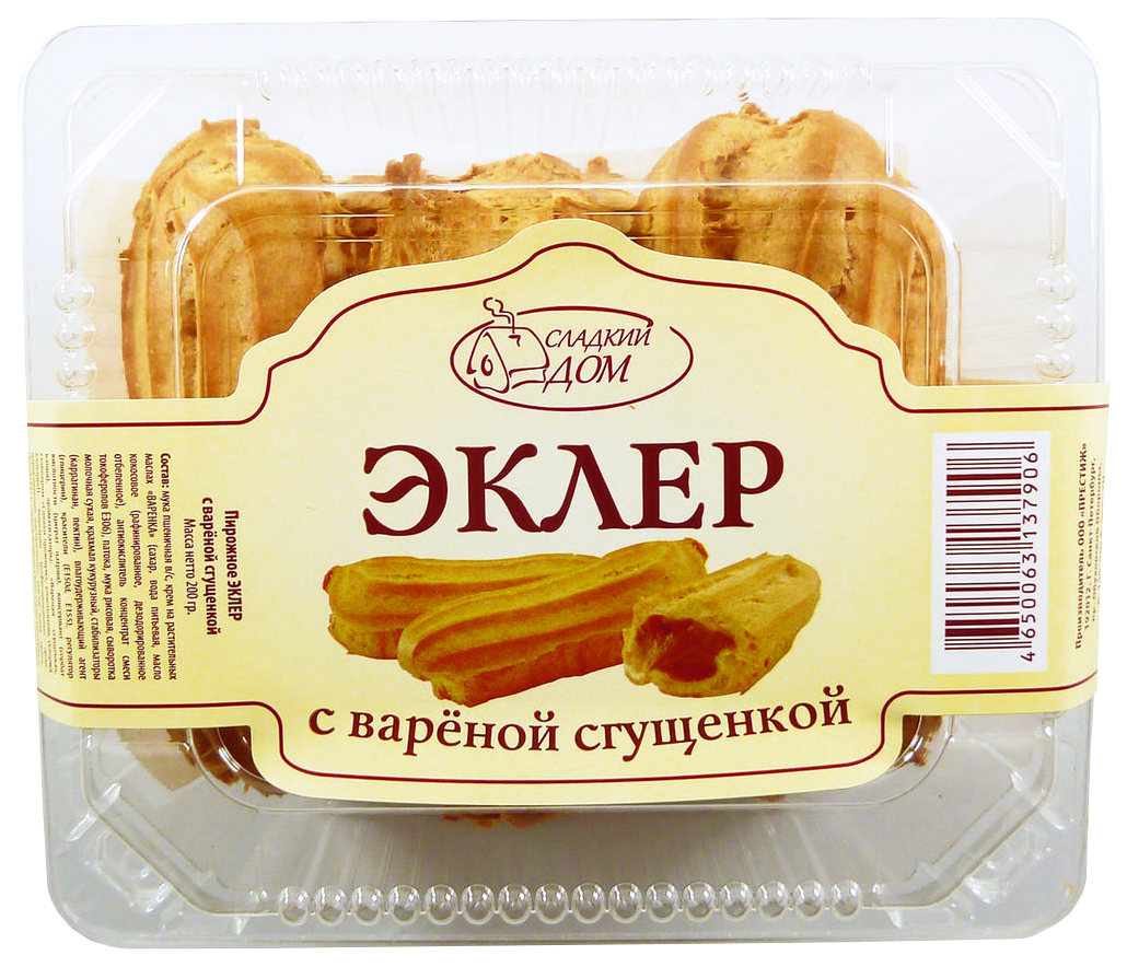 Эклер Престиж с вареной сгущенкой, 200 г