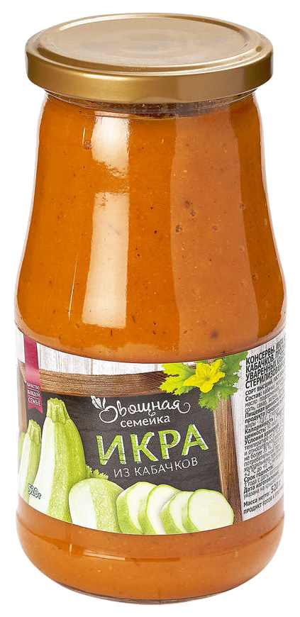 

Икра Дикси Овощная семейка кабачковая, 520 г