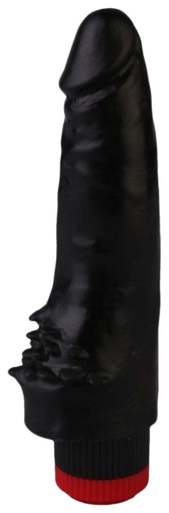 Черный реалистичный вибромассажер №10 17 см Сумерки богов
