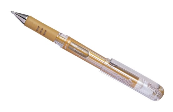 

Ручка гелевая "Hybrid Gel Grip DX", 1 мм, золотой стержень