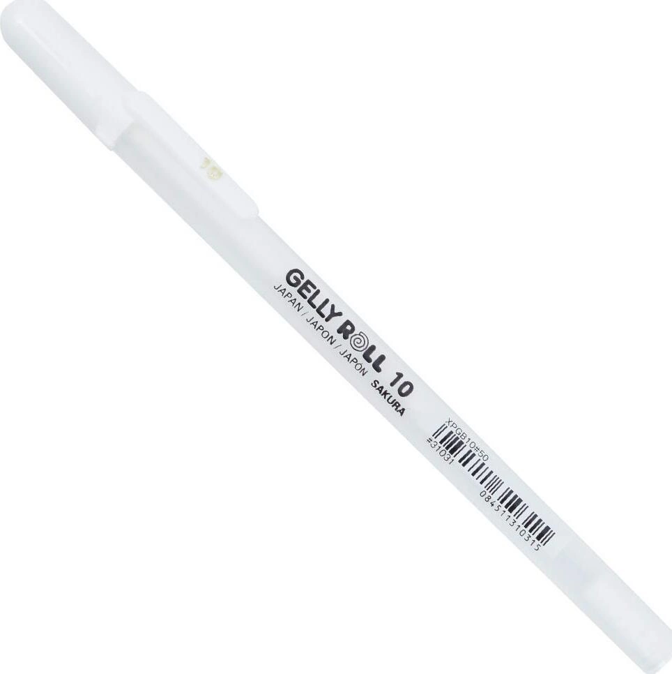 Ручка гелевая SAKURA Gelly Roll XPGB10#50, белая, 1 мм, 1 шт.