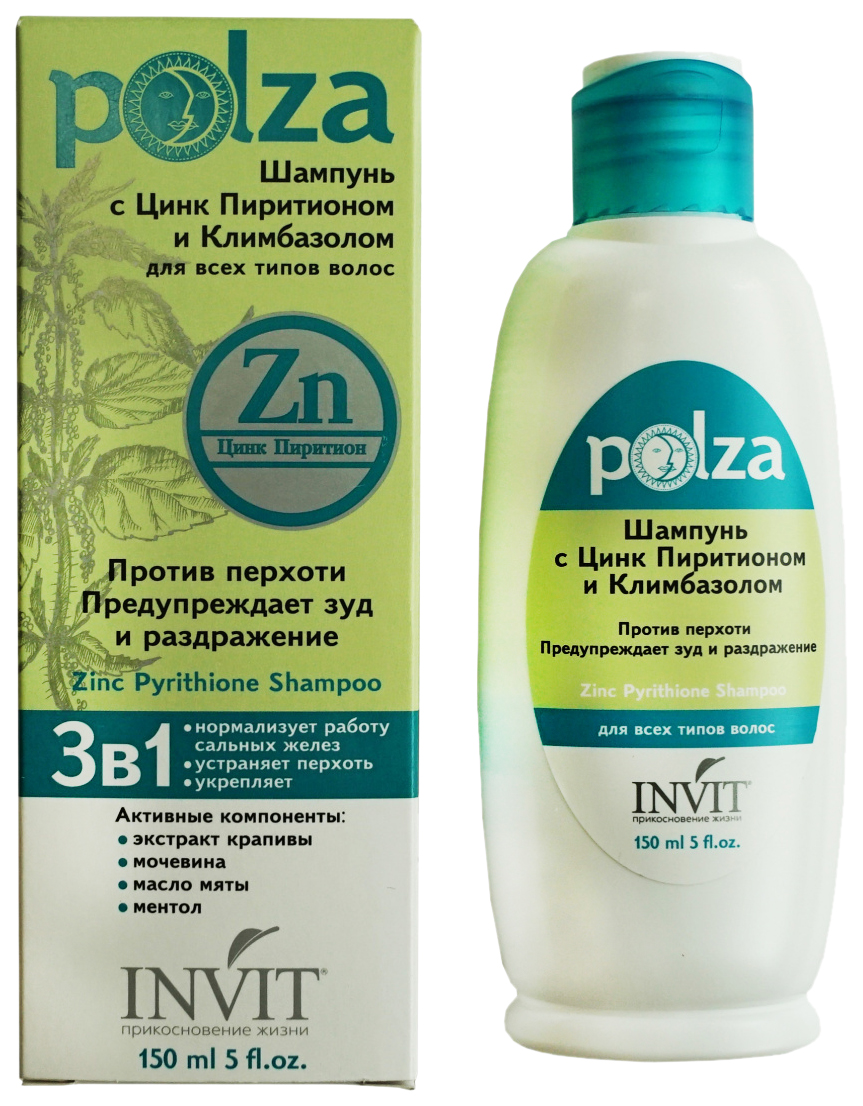 Шампунь Invit Zinc Pyrithione Shampoo, 150 мл