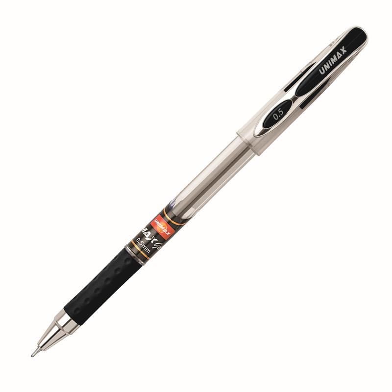 Ручка гелевая Unimax Max Gel 722473, черная, 0,5 мм, 1 шт.