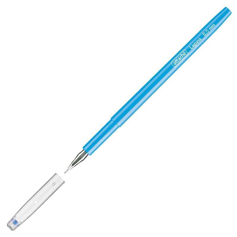 Ручка гелевая Attache Laguna, синяя, 0,5 мм, 1 шт.