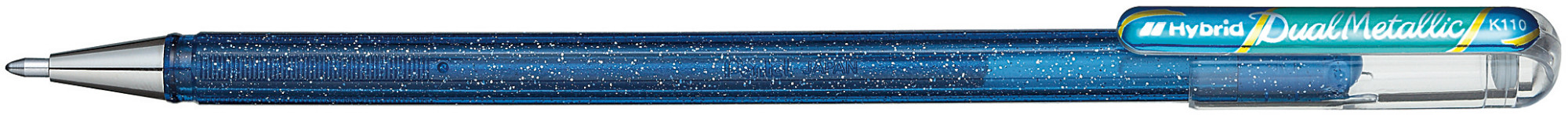 

Ручка гелевая Pentel Hybrid Dual Metallic PK110-DCX, сине-зеленая, 1 мм, 1 шт.