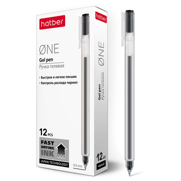 

Ручка гелевая Hatber One GP_058623, черная, 0,5 мм, 1 шт.
