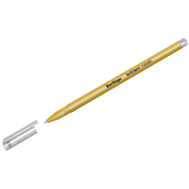 Ручка гелевая Berlingo Brilliant Metallic CGp_40009, золотистая, 0,8 мм, 1 шт.