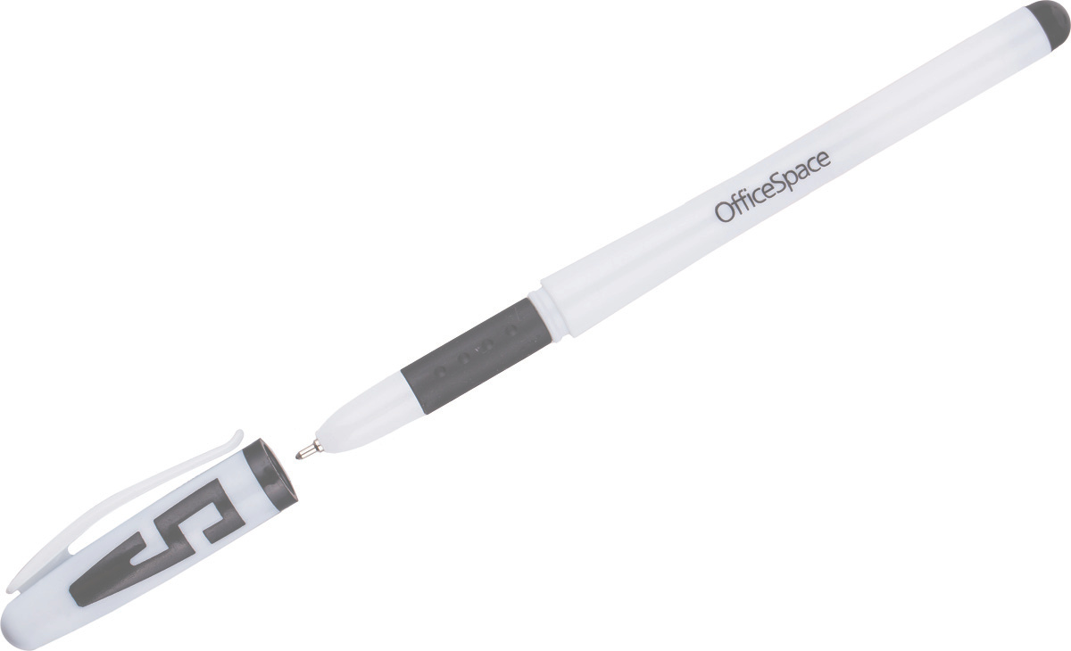 Ручка гелевая OfficeSpace GP777BK_3188, черная, 0,6 мм, 1 шт.